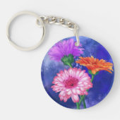 Gerberas Sleutelhanger Cadeau Mooie Bloemen (Voorkant)