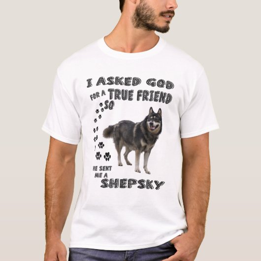 Gerberian Shepsky Quote mam Pap Art, Cute German H T-shirt (Voorkant)