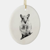 Gerbil Animal Baby Illustration Pet Gerbils Keramisch Ornament (Rechts)
