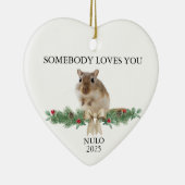 Gerbil Cadeau Kerst Gerbil Ornament Gerbil Kerstmi (Rechts)
