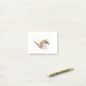 Gerbil Cute Baby Animal Pet Gerbils Sjabloon Post-it® Notes (Op bureau)