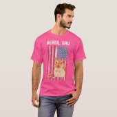Gerbil Dad US Flag Gerbil Lover Gerbil Boy Gerbils T-shirt (Voorkant volledig)