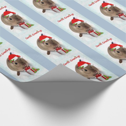 Gerbil Groetjes Wrapping Paper Cadeaupapier (Hoek)
