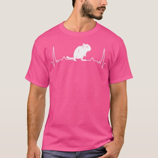 Gerbil Heartbeat Degu T-shirt (Voorkant)