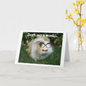 GERBIL IN VERMOMMING KLAAR OM TE FEESTEN VOOR VERJ KAART (Gele Bloem)