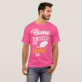 Gerbil is mijn thuis woestijnrat knaagdier gerbil t-shirt (Voorkant volledig)