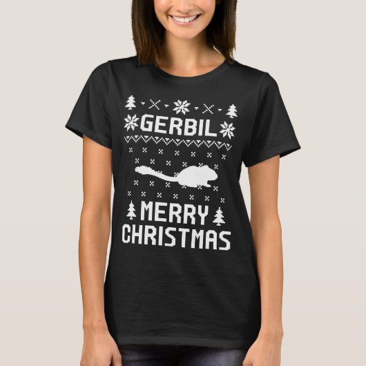 GERBIL Kerst Kerstavaten T-shirt (Voorkant)