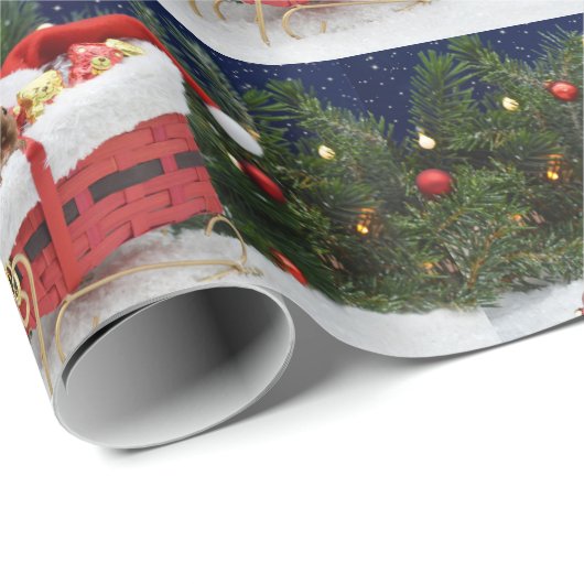 Gerbil Kerstmis Cadeaupapier (Rol Hoek)