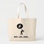 Gerbil Lover Grote Tote Bag (Voorkant)
