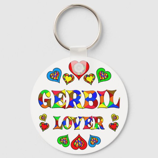 Gerbil Lover Sleutelhanger (Voorkant)