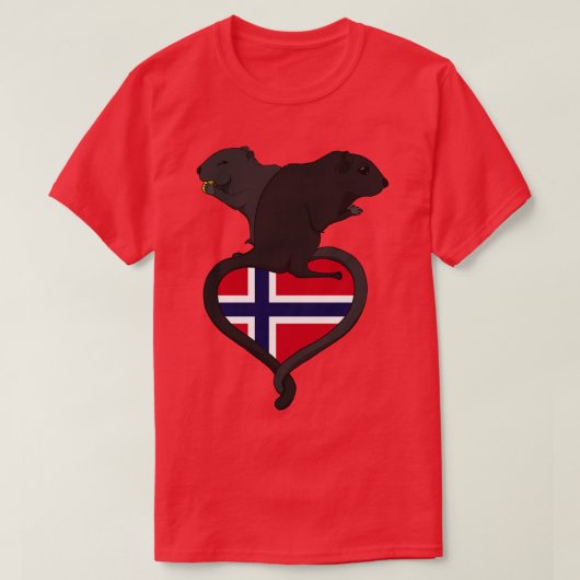 Gerbil Noorwegen donker T-shirt (Design voorkant)