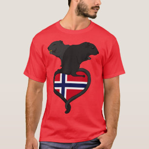 Gerbil Noorwegen donker T-shirt