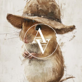 Gerbil Portret Schilderij Muis Art Hamster Knaagdi Poster