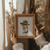 Gerbil Portret Schilderij Muis Art Hamster Knaagdi Poster