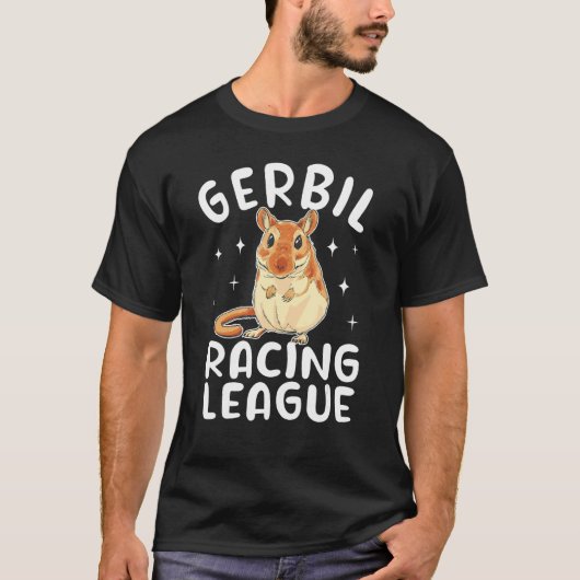 Gerbil Racing League Gerbillinae jirds Gerbil cute T-shirt (Voorkant)