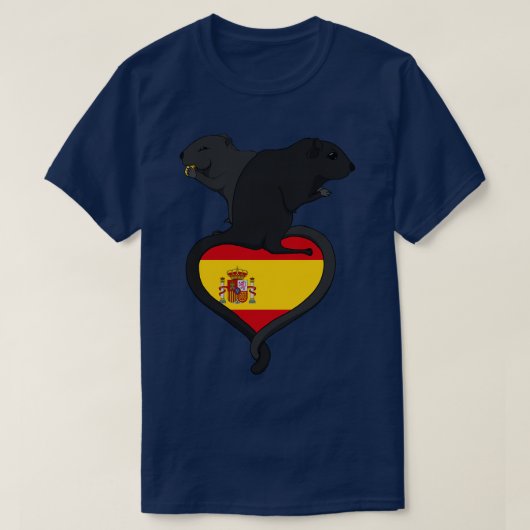 Gerbil Spanje donker T-shirt (Design voorkant)