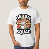 Gerbil Squad Cute Retro Gerbil Lover Design T-shirt (Voorkant)