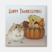 Gerbil Thanksgiving magneet (Voorkant)