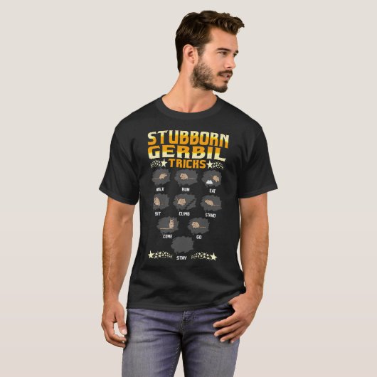 Gerbil Tricks Pets Love Funny Tshirt (Voorkant volledig)