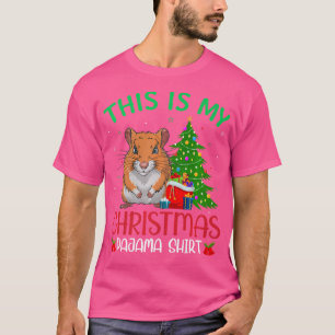 Gerbil Ugly kerstfeest Dit is mijn kerst T-shirt