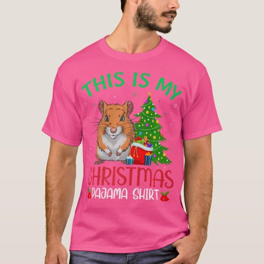 Gerbil Ugly kerstfeest Dit is mijn kerst T-shirt (Voorkant)