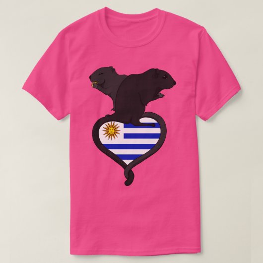 Gerbil Uruguay donker T-shirt (Design voorkant)
