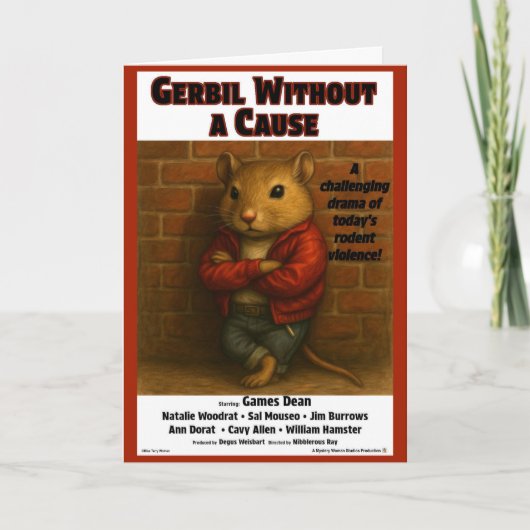 Gerbil Without a Cause Filmparodie Kaart (Voorkant)