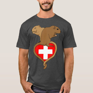 Gerbil Zwitserland donker 1 T-shirt