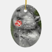 Gerbil's kerstdroom keramisch ornament (Voorkant)