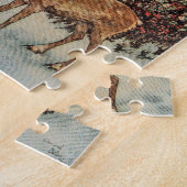 Gerda and the Reindeer by Dulac Vintage Legpuzzel (Zijkant)