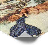 Gerda en de rendieregeling - Edmund Dulac Poster (Hoek)