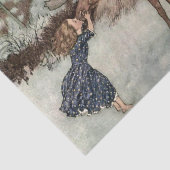 “Gerda kust het rendier” van Edmund Dulac Tissuepapier (Detail)