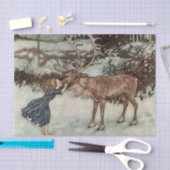 “Gerda kust het rendier” van Edmund Dulac Tissuepapier (Craft)