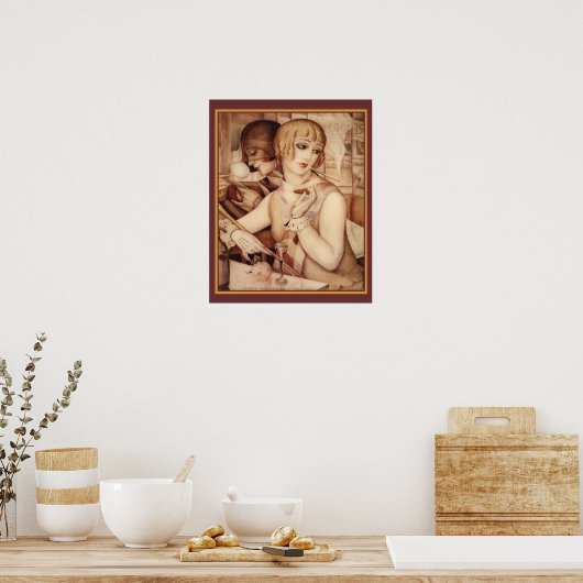 Gerda & Lili #1 Art Deco Afdrukken 16 x 20 Poster (Keuken)