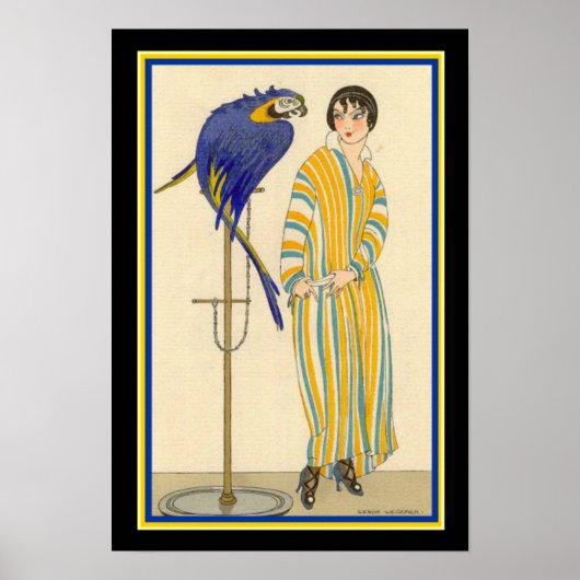 Gerda Wegener - 1914 Art Deco Mode AD-13x19 Poster (Voorkant)