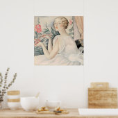 Gerda Wegener - Portret van een vrouw, Art Déco Poster (Keuken)