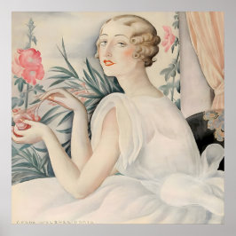 Gerda Wegener - Portret van een vrouw, Art Déco Poster