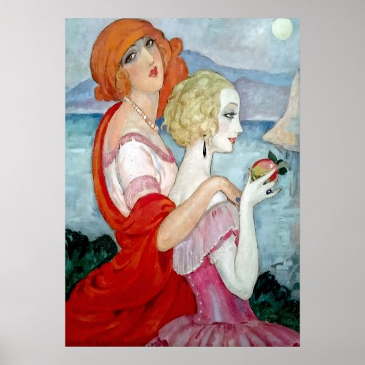 Gerda Wegener - Sur la Route d'Anacapri, Art Déco Poster (Voorkant)