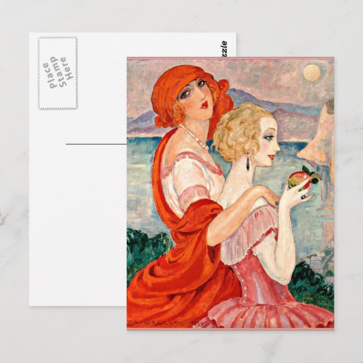 Gerda Wegener - Sur la Route d'Anacapri Briefkaart (Voorkant / Achterkant)