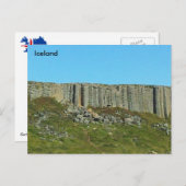 Gerðuberg Basalt Columns, Snaefellsnes, IJsland Briefkaart (Voorkant / Achterkant)
