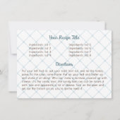 gerecht koken bakken kookboek recept kaart (Achterkant)