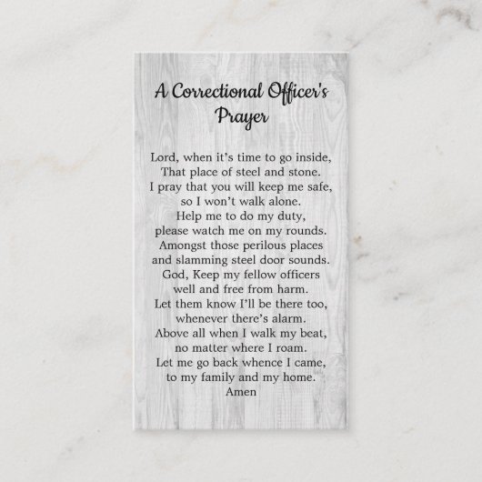 Gerechtelijke functionaris Gepensioneerde Garde Visitekaartje (Voorkant)