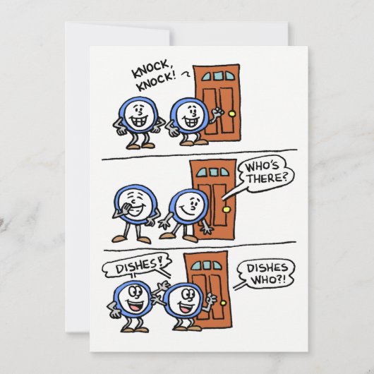 Gerechten en uitnodigen voor een feestje kaart (Voorkant)