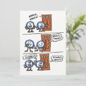 Gerechten en uitnodigen voor een feestje kaart (Staand voorkant)