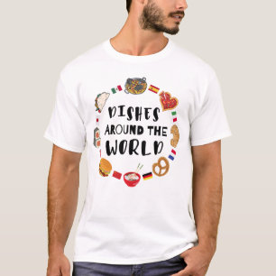 Gerechten over de hele wereld t-shirt