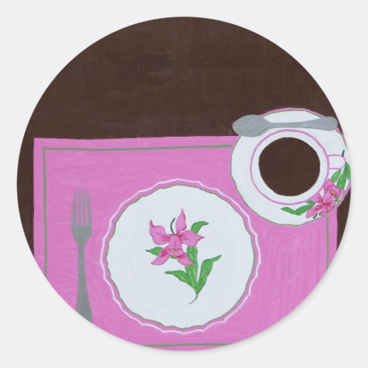 "Gerechten uit Dallmayr" Ronde Sticker (Voorkant)