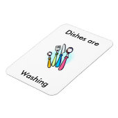 Gerechten zijn Wassen Vaatwasser Magnet Magneet (Linkerzijde)