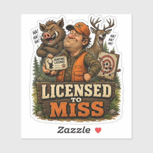 Gerechtigd om te missen sticker (Vel)