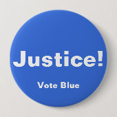 Gerechtigheid! Button, STEMMING BLUE Button (Voorkant)
