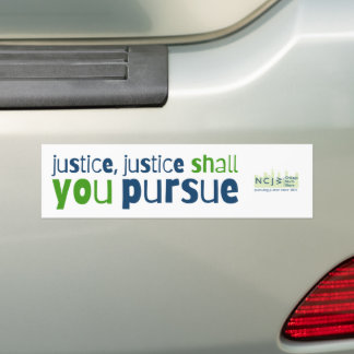 Gerechtigheid, gerechtigheid zult gij de Bumpersti Bumpersticker